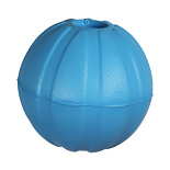 Apporteerbal Eva met Gat Drijvend Blauw 9 cm