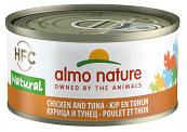 Almo Nature kattenvoer HFC Natural kip en tonijn 70 gr