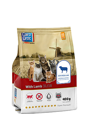 CaroCroc kattenvoer with Lamb 400 gr