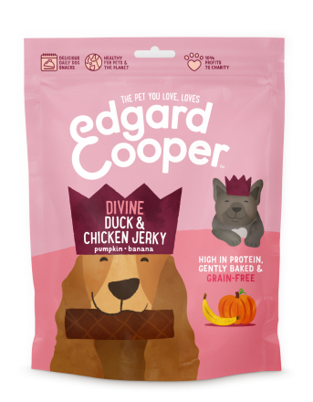 Edgard & Cooper graanvrije jerky eend en kip 150 gr