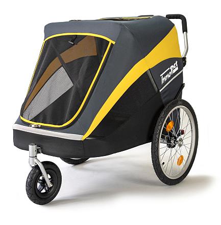 Innopet hondenbuggy Hercules Grey/Yellow