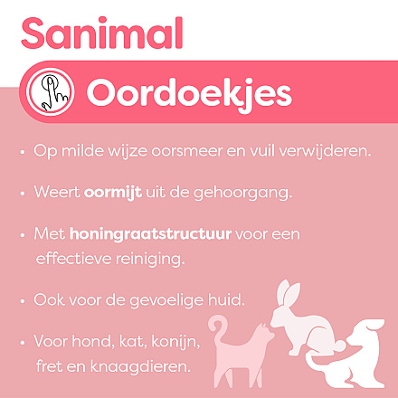 Sanimal Oordoekjes 100 st