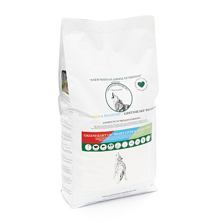 Greenheart Hondenvoer 3D Heart, Liver & Kidney 12 kg