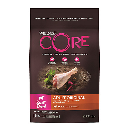 Wellness CORE hondenvoer Small Breed Adult Original 5 kg