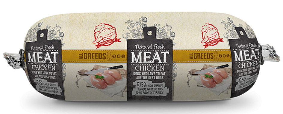 Natural Fresh MEAT hondenworst chicken 600 gr